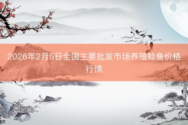 2026年2月5日全国主要批发市场养殖鲶鱼价格行情