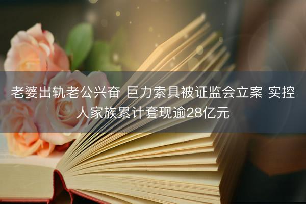 老婆出轨老公兴奋 巨力索具被证监会立案 实控人家族累计套现逾28亿元