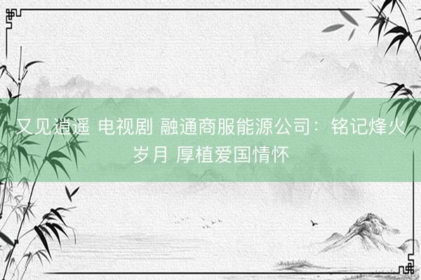 又见逍遥 电视剧 融通商服能源公司：铭记烽火岁月 厚植爱国情怀