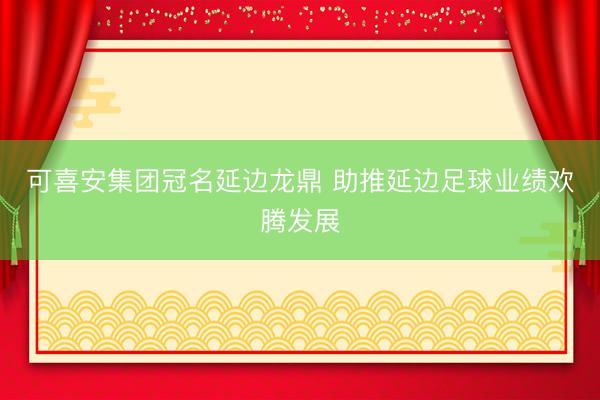可喜安集团冠名延边龙鼎 助推延边足球业绩欢腾发展
