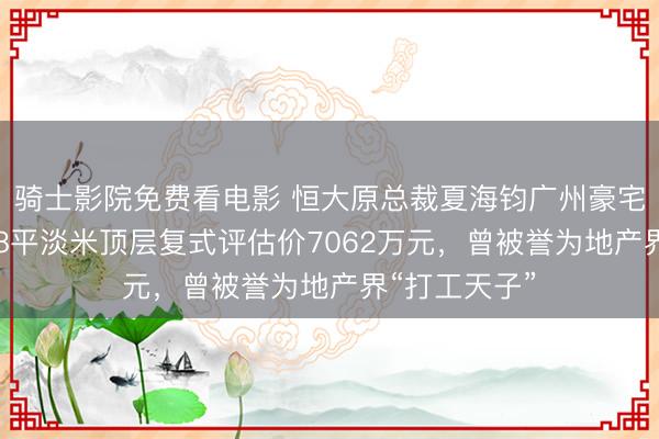 骑士影院免费看电影 恒大原总裁夏海钧广州豪宅被拍卖，428平淡米顶层复式评估价7062万元，曾被誉为地产界“打工天子”