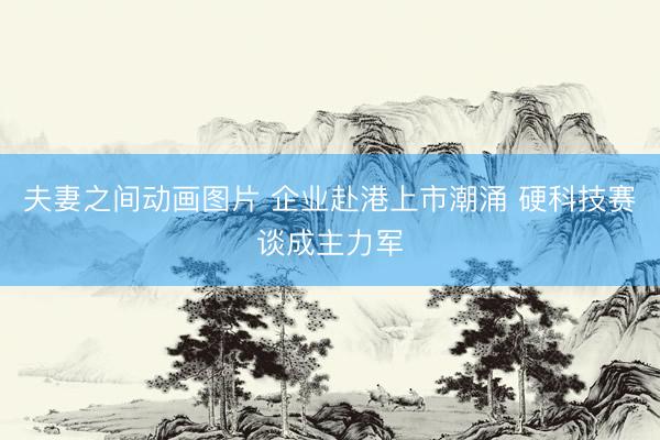 夫妻之间动画图片 企业赴港上市潮涌 硬科技赛谈成主力军