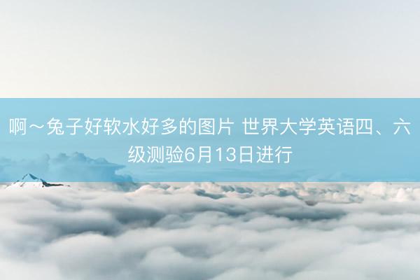 啊～兔子好软水好多的图片 世界大学英语四、六级测验6月13日进行